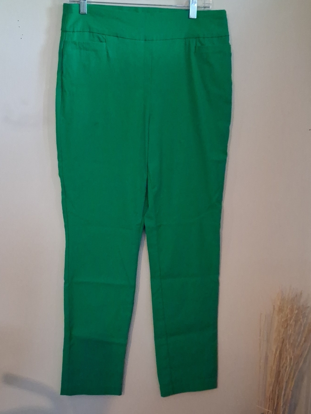 Kim Rogers Emerald Green Skinny Ankle Pants